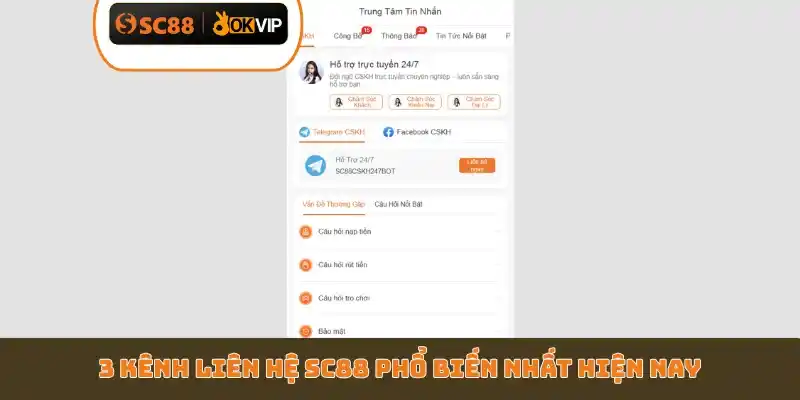 Top 3 Cách Liên Hệ SC88 Nhanh Nhất - Hỗ Trợ 24/7 Năm 2026 - GETOXI