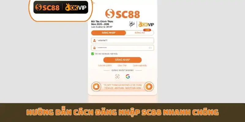 Quy Trình 30 Giây Đăng Nhập SC88 - Bảo Mật 2 Lớp Cực Đỉnh - GETOXI