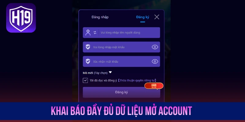 Đăng Ký H19 - Hướng Dẫn Mở Tài Khoản Chuẩn Quy Trình 2026 - GETOXI